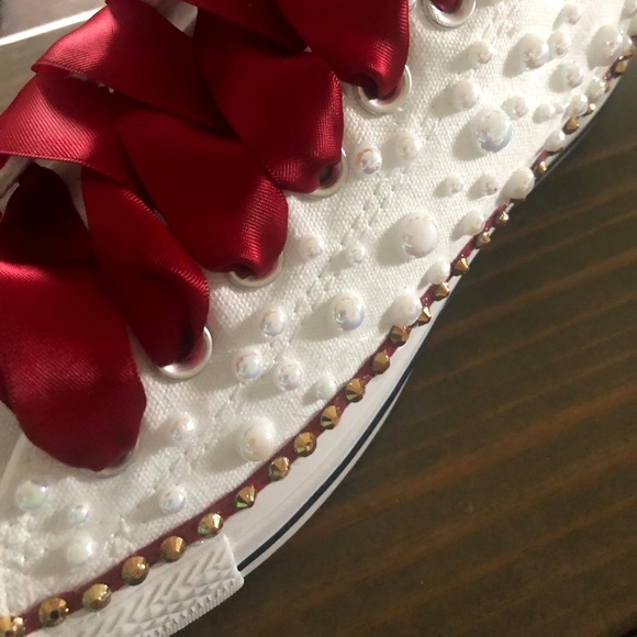 Bling Pearl Converse (Mint) - Picture 4 of 11